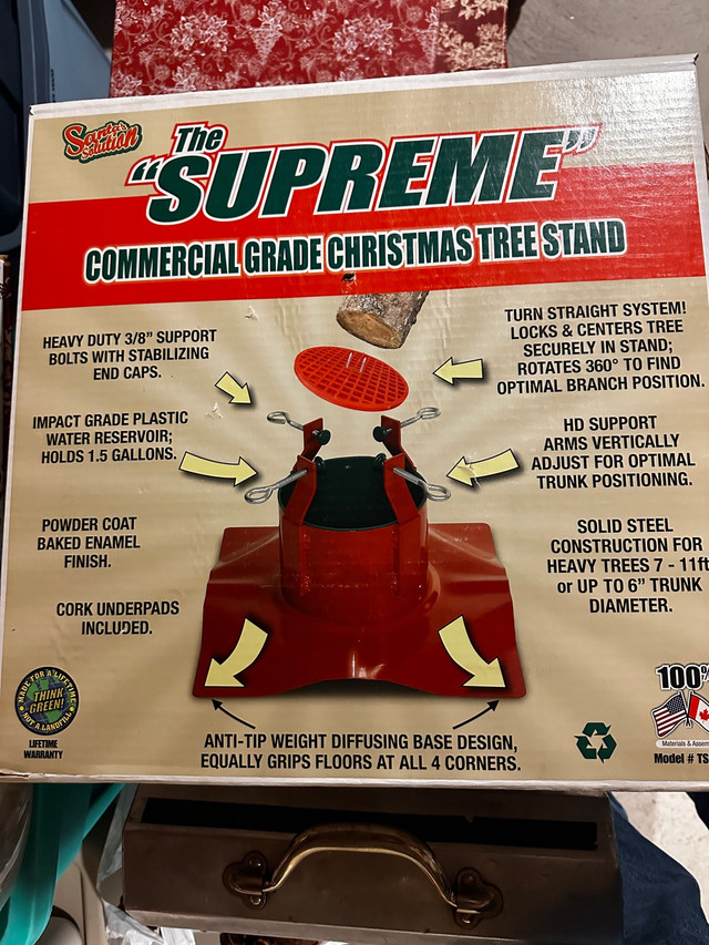 Surpreme Xmas Tree Stand in Holiday, Event & Seasonal in Owen Sound