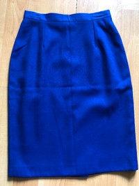Helena lined pencil skirt $35, size 12, blue, new