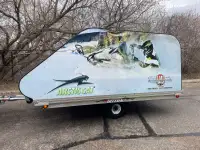 Triton 10’ Double All Aluminum snowmobile sled enclosed trailer