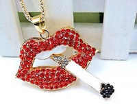 Betsey Johnson CIGARETTE Necklace! Cool Colorful Rhinestones