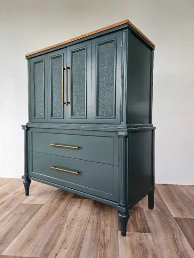 Refinished vintage dresser, View more