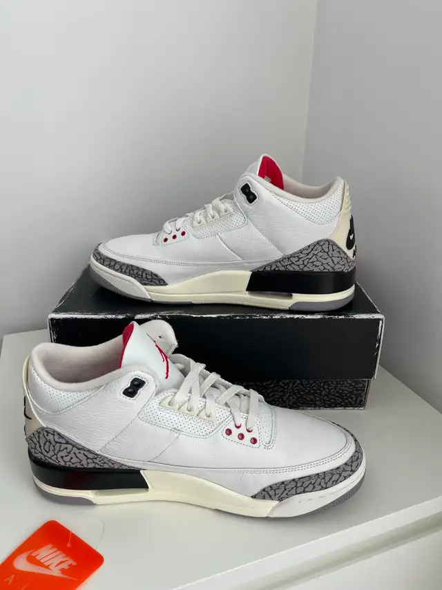 Jordan 3 - Reimagined White Cement - Size 12 in Men's Shoes in Mississauga / Peel Region - Image 3