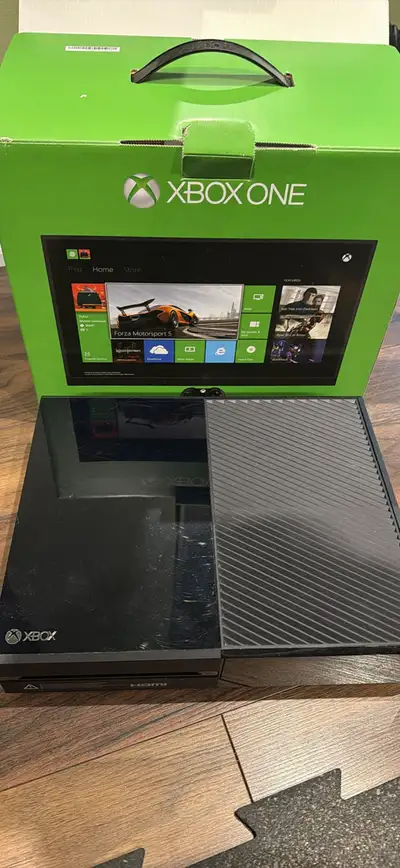 XBOX One console with games and controller , View more