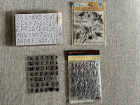 Clear Stamps - letter sets, birds. New. $22