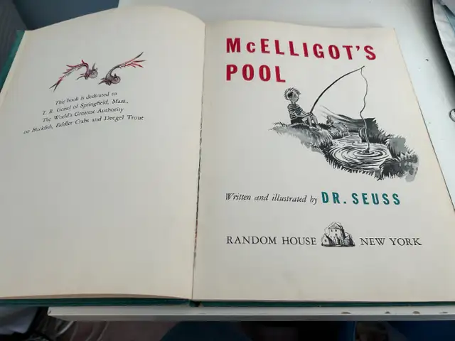 Dr. Seuss' McElligot's Pool Hardcover Book-Original 1947 Edition in Children & Young Adult in Markham / York Region - Image 3