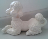 White Ceramic Poodle