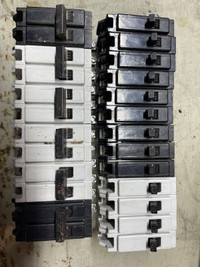 Circuit breakers (commander, sylvania, Siemens, square d, GFCI