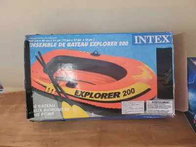 NEW INTEX  Boat Explorer 200 Set 185 × 94 × 41cm , View more