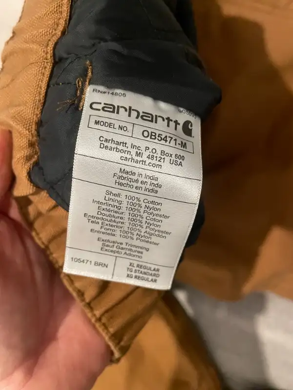*NWOT (Reg. $185)* Men's CARHARTT Insulated Utility Pants (XL) in Men's in Markham / York Region - Image 7