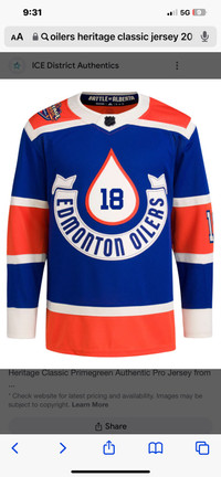 Wanted Edmonton Oilers Heritage Classic Jersey 2023