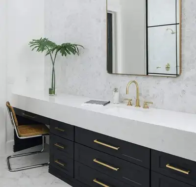 New (open box) 6 pack brushed brass finished 8” pull handles, View more