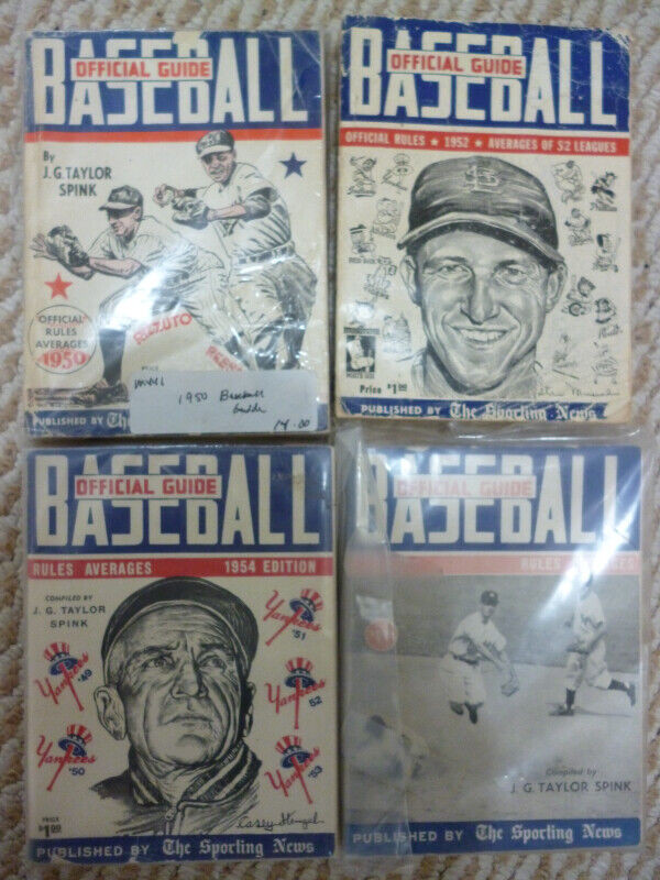 Vintage Baseball Official Guide Book lot x 20 1940's-70's in Arts & Collectibles in Peterborough - Image 3