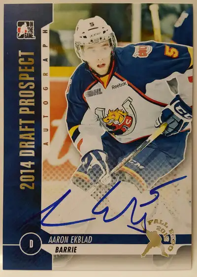 Aaron Ekblad Signed Jumbo Card from 2012 Fall Spordcard Expo, View more