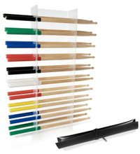 NEW Drumstick Display Holder Acrylic Rack for 10 Pairs +case bag