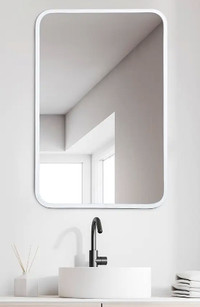 Umbra Hub 'Rectangular' Wall Mirror 24x36" (White)