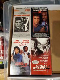 Mel Gibson and Danny Glover VHS Movies