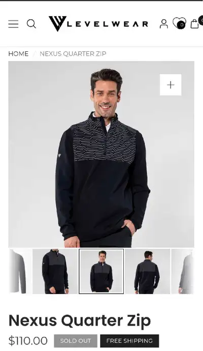 Levelwear 1/4 zip BNWT size 2XL, View more