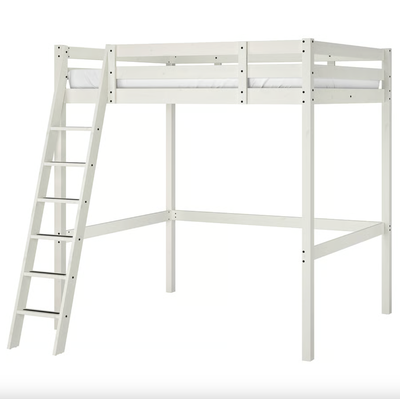 IKEA STORÅ Double Loft Bed - White Stain - Solid Wood, View more