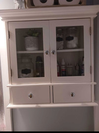 White bathroom medicine cabinet 