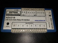 ONTRAK Control System ADU218 USB Solid State Relay I/O Interface