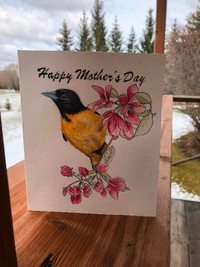 Mother’s Day Hand painting Greeting Card for sale