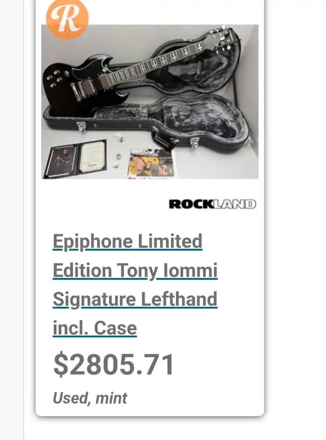 Tony Iommi SG-400 limited Edition in Guitars in Edmonton - Image 9