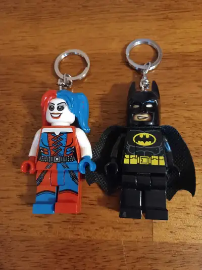 Lego Batman Harley Quinn Flashlight Keychains, View more