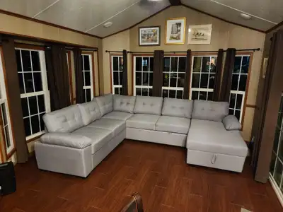 U Shaped Sectional Sofa Bed with Unlimited Storage Buy Now , View more