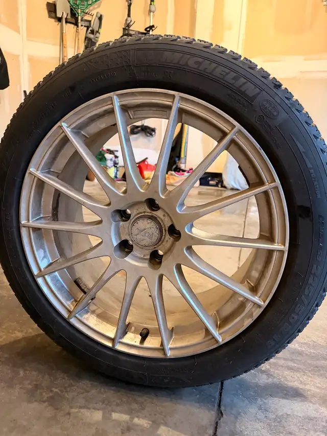 Audi / VW Winter Tires and Rims 5x112 - Set of 4 in Tires & Rims in Hamilton - Image 3