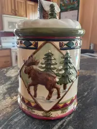 Rustic Porcelain Cookie Jar