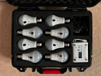 Astera FP5 SET - 8 NYX Bulbs with PowerStation and Case