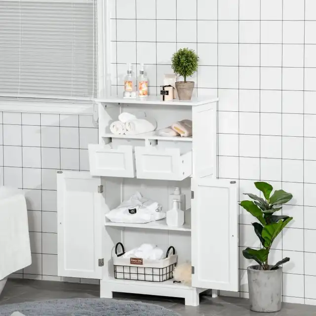 Bathroom Storage Cabinet Floor with Adjustable Shelf and Drawers in Bookcases & Shelving Units in Markham / York Region - Image 10