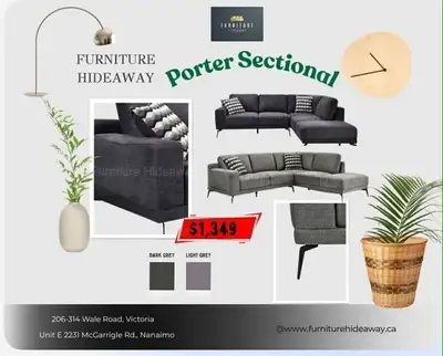 SECTIONAL COUCH — only $649 with warranty!, View more