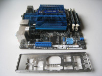 ASUS Motherboard with 4GB of RAM and Back Plate