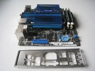 ASUS Motherboard with 4GB of RAM and Back Plate, View more