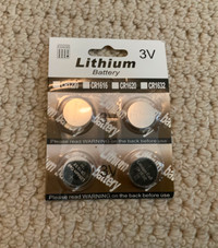 Lithium batteries 3V cr1632