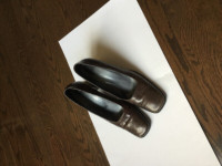 Browns grey leather shoes - made in Italy