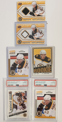 Brad Marchand rookie cards Boston Bruins 