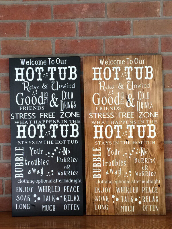 Custom Hot Tub Signs in Hot Tubs & Pools in Kitchener / Waterloo