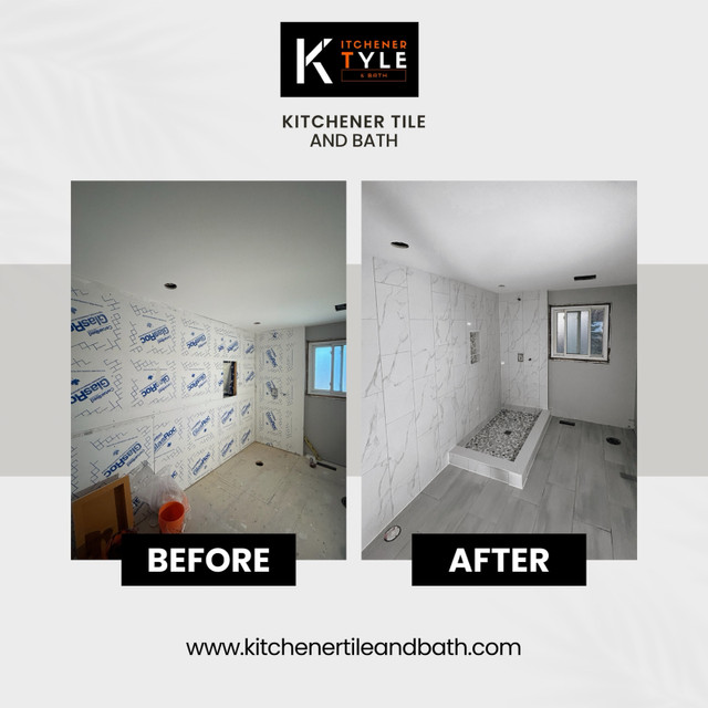 Tile Installs and Bathroom Renovations  in Renovations, General Contracting & Handyman in Kitchener / Waterloo - Image 4