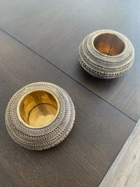 Outdoor candle holders / ashtrays 