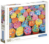 PUZZLE CLEMENTONI 500 COLORFUL CUPCAKES COMME NEUF TAXE INCLUSE