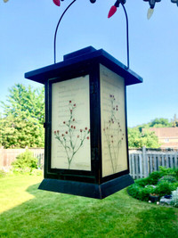 Floral Candle Lantern - Outdoor / Indoor
