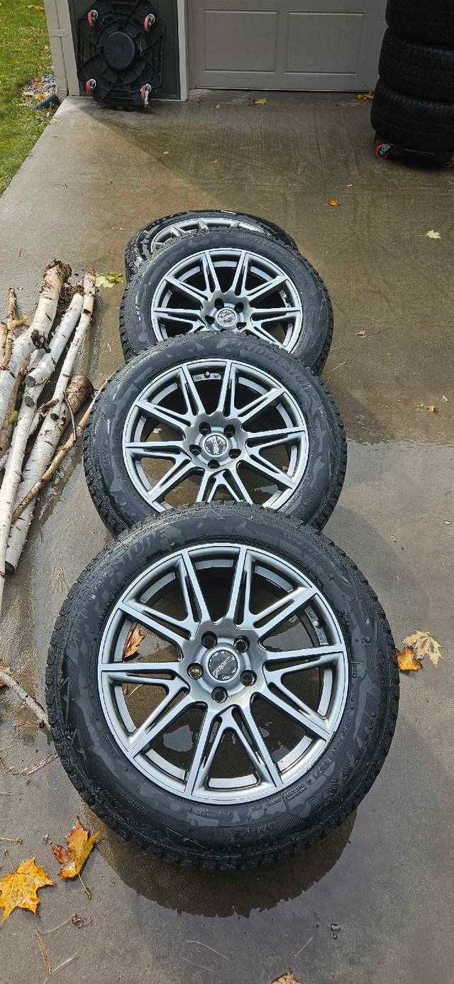 Alloy Rims with Blizzak Winter Tires in Tires & Rims in Peterborough