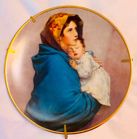 Limoges 22 Gold Plated Madonna plate