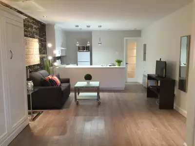 MONTCALM/PLAINES : BEAU STUDIO-LOFT MEUBLÉ ÉQUIPÉ, TOUT INCLUS