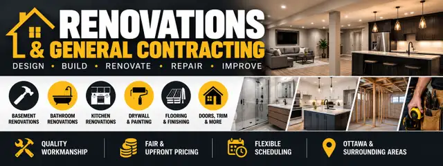 Home Renovations & General Contracting | Bathrooms, Basements in Renovations, General Contracting & Handyman in Ottawa - Image 2