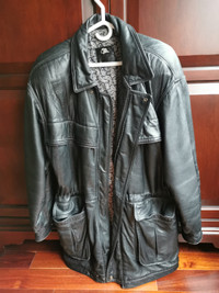 Men's leather jacket size medium pure leather for sale