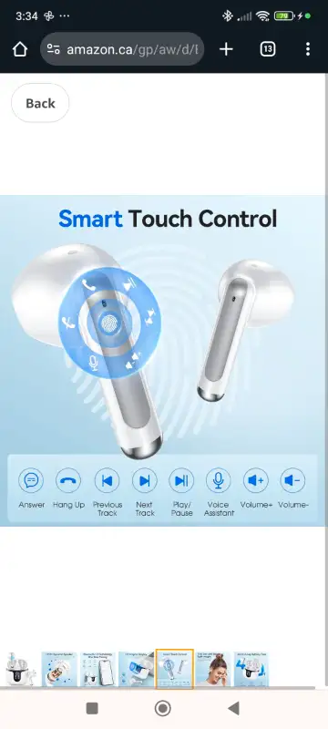 Wireless Earbuds, Bluetooth 5.3 Headphones in Ear with 4 ENC Noi62864365522946124