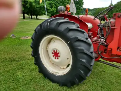 Tractor is in good condition with loader good tires engine recently overhauled, new battery.